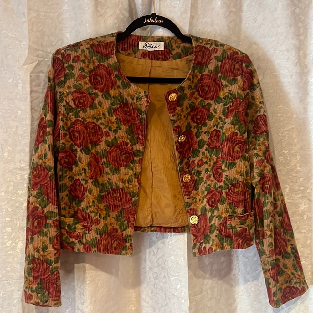 Beautiful floral office coat